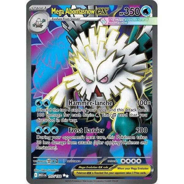 Pokemon Mega Abomasnow ex (157) Lightly Played Holofoil