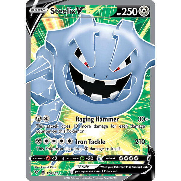 Pokemon Steelix V (Full Art) (176) Lightly Played Holofoil