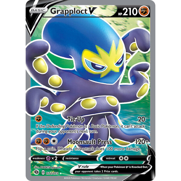 Pokemon Grapploct V (Full Art) (072) Lightly Played Holofoil