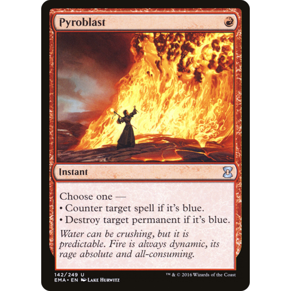 Magic: The Gathering Pyroblast (142) Lightly Played