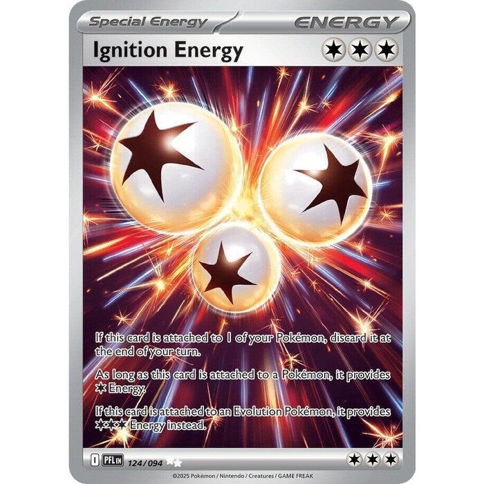 Pokemon Ignition Energy (124) Lightly Played Holofoil