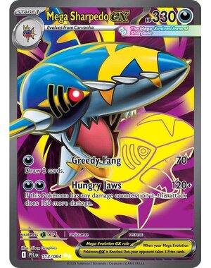 Pokemon Mega Sharpedo ex (113) Lightly Played