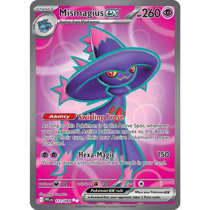 Pokemon Mismagius ex (112) Lightly Played Holofoil