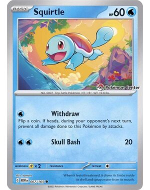 Pokemon Squirtle (Pokemon Center Exclusive) (007) Lightly Played Reverse Holofoil