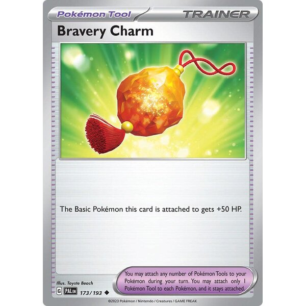 Pokemon Bravery Charm (173) Lightly Played Reverse Holofoil