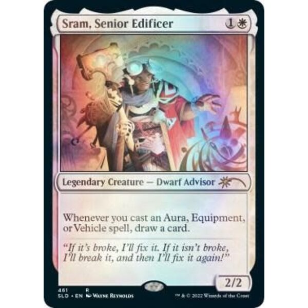 Magic: The Gathering Sram, Senior Edificer (461) Lightly Played Foil