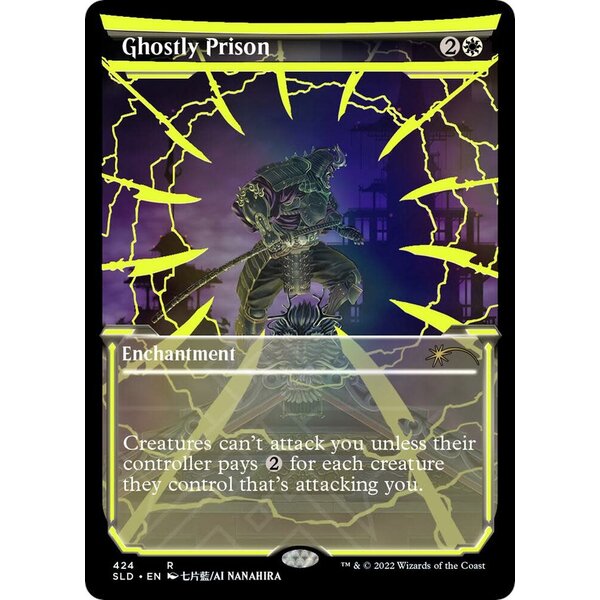 Magic: The Gathering Ghostly Prison (Neon Yellow) (424) Lightly Played