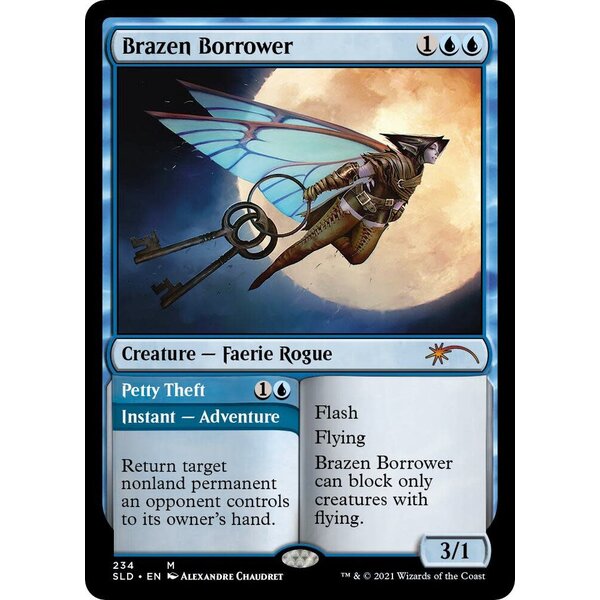 Magic: The Gathering Brazen Borrower (234) Lightly Played Foil