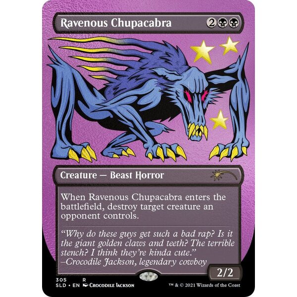 Magic: The Gathering Ravenous Chupacabra (Foil Etched) (305) Lightly Played
