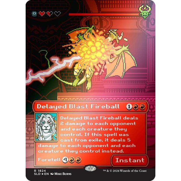 Magic: The Gathering Delayed Blast Fireball (Rainbow Foil) (1824) Lightly Played