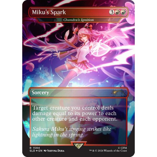 Magic: The Gathering Miku's Spark - Chandra's Ignition (Rainbow Foil) (1594) Lightly Played