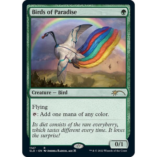 Magic: The Gathering Birds of Paradise (1147) Lightly Played Foil