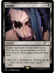 Magic: The Gathering Duress (479) Lightly Played Foil