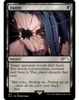 Magic: The Gathering Duress (479) Lightly Played Foil
