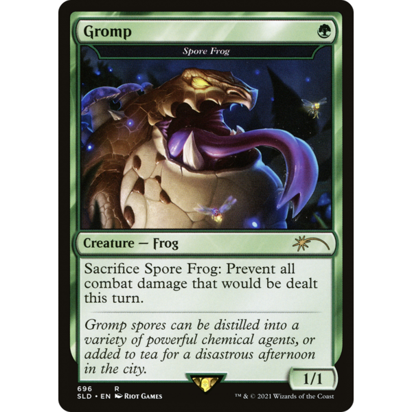 Magic: The Gathering Gromp - Spore Frog (696) Lightly Played Foil