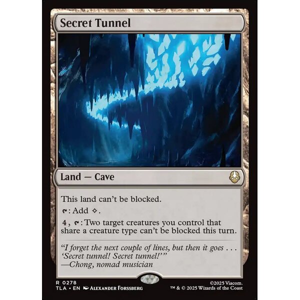 Magic: The Gathering Secret Tunnel (278) Lightly Played
