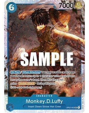 Bandai Monkey.D.Luffy (OP02-062) Lightly Played