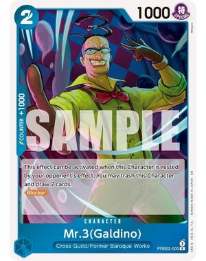 Bandai Mr.3(Galdino) (009) Lightly Played