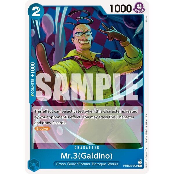 Bandai Mr.3(Galdino) (009) Lightly Played