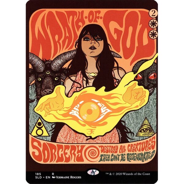 Magic: The Gathering Wrath of God (185) Lightly Played