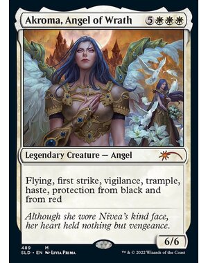 Magic: The Gathering Akroma, Angel of Wrath (489) Lightly Played Foil