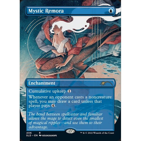 Magic: The Gathering Mystic Remora (Borderless) (406) Lightly Played Foil