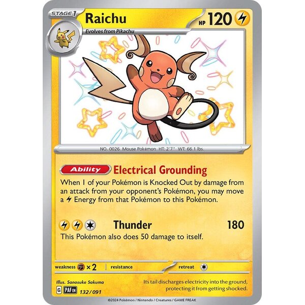 Pokemon Raichu (132) Lightly Played Holofoil