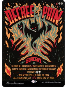 Magic: The Gathering Decree of Pain (187) Lightly Played