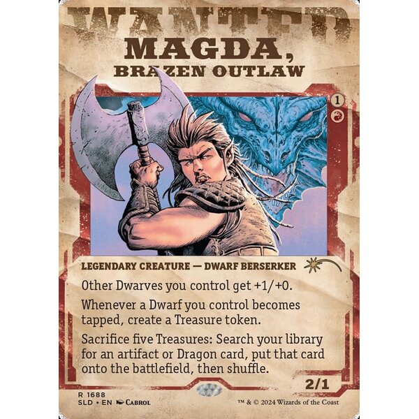 Magic: The Gathering Magda, Brazen Outlaw (1688) Lightly Played Foil