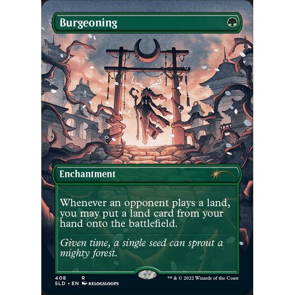 Magic: The Gathering Burgeoning (Borderless) (408) Lightly Played Foil