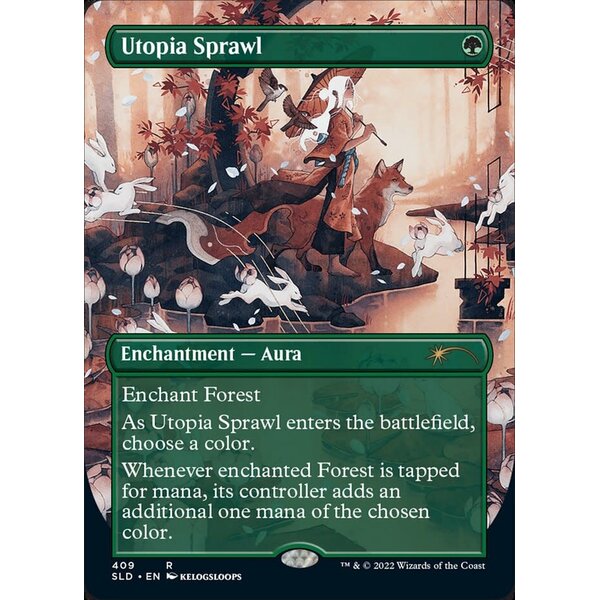Magic: The Gathering Utopia Sprawl (Borderless) (409) Lightly Played Foil
