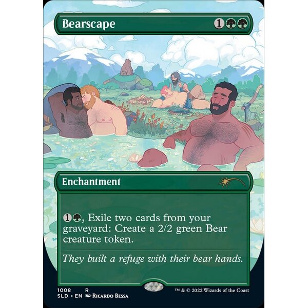 Magic: The Gathering Bearscape (1008) Lightly Played Foil