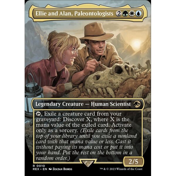 Magic: The Gathering Ellie and Alan, Paleontologists (Borderless) (010) Lightly Played