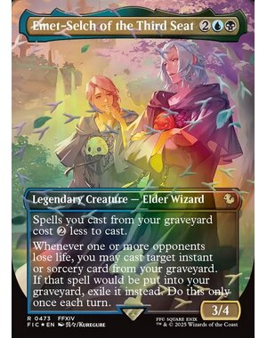 Magic: The Gathering Emet-Selch of the Third Seat (Borderless) (Chocobo Track Foil) (473) Lightly Played Foil