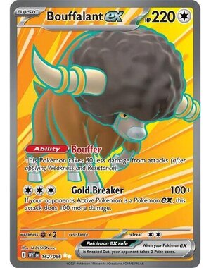 Pokemon Bouffalant ex (162) Lightly Played
