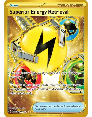 Pokemon Superior Energy Retrieval (277) Lightly Played