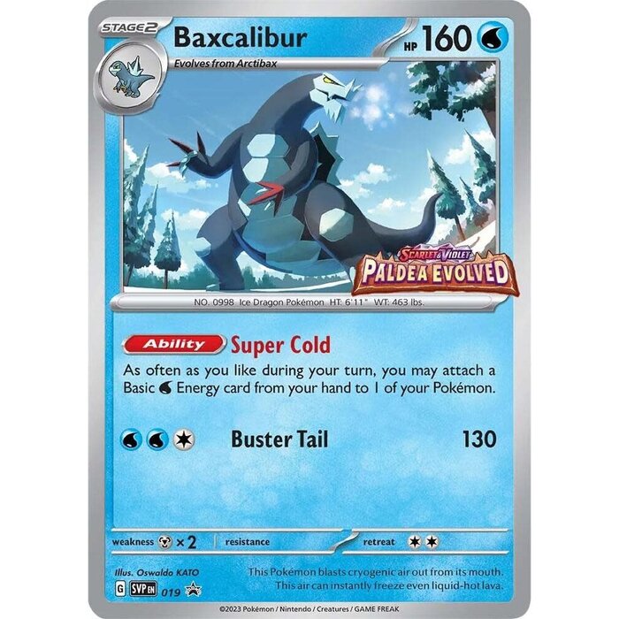 Pokemon Baxcalibur (Prerelease) (019) Lightly Played Holofoil