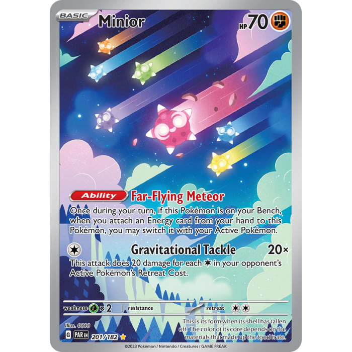 Pokemon Minior (201) Lightly Played Holofoil