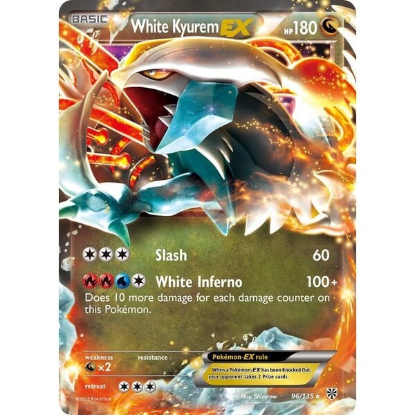 Pokemon White Kyurem EX (103) Lightly Played