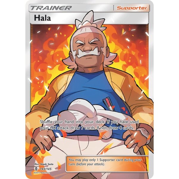 Pokemon Hala (Full Art) (143) Lightly Played