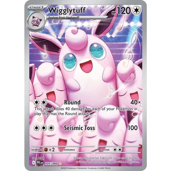 Pokemon Wigglytuff (105) Lightly Played Holofoil