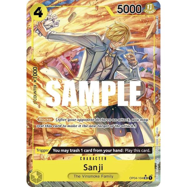 Bandai Sanji  (Alternate Art) (104) Lightly Played