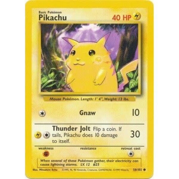 Pokemon Pikachu (058) UNL Lightly Played