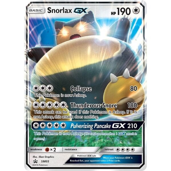 Pokemon Snorlax GX (SM05) Damaged Holofoil