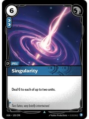 UVS Games Singularity (105)  Near Mint Foil