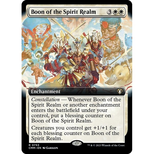 Magic: The Gathering Boon of the Spirit Realm (Extended Art) (753) Lightly Played