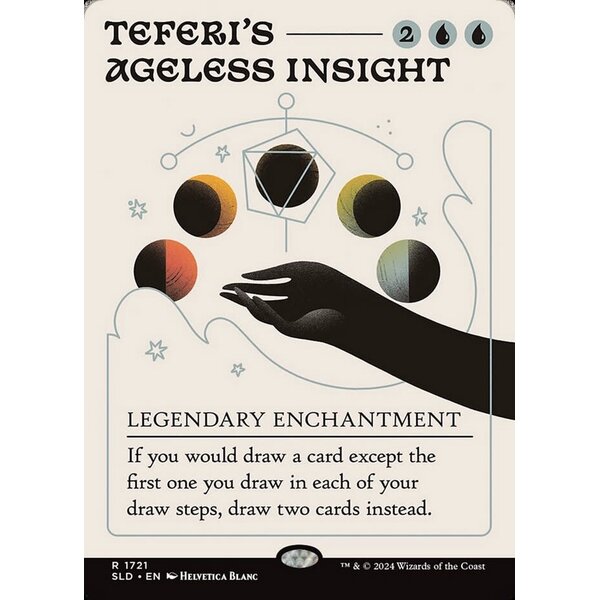 Magic: The Gathering Teferi's Ageless Insight (Rainbow Foil) (1721) Lightly Played Foil