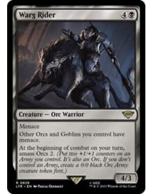 Magic: The Gathering Warg Rider (826) Lightly Played