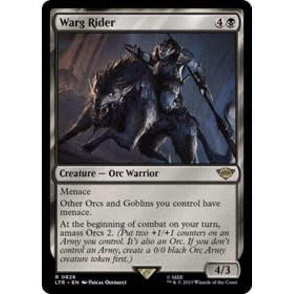 Magic: The Gathering Warg Rider (826) Lightly Played