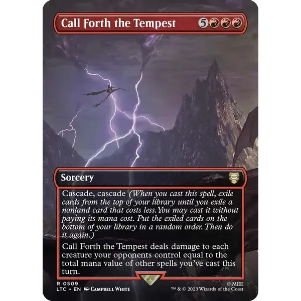 Magic: The Gathering Call Forth the Tempest (Borderless) (509) Lightly Play Foil